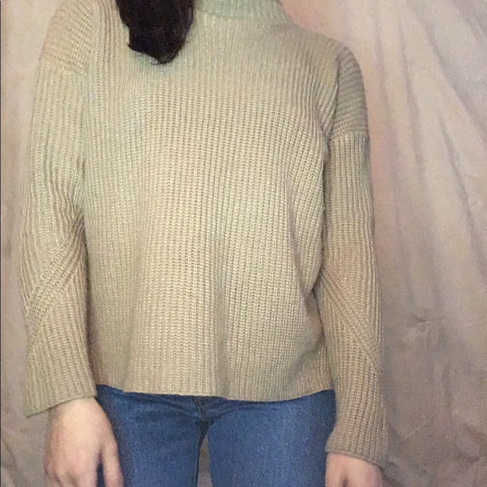 Cream knit sweater